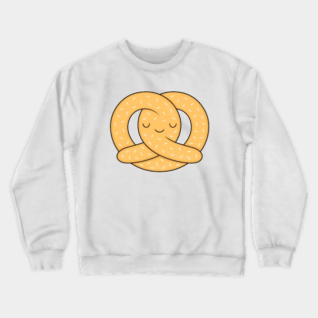 Happy Pretzel Crewneck Sweatshirt by kimvervuurt